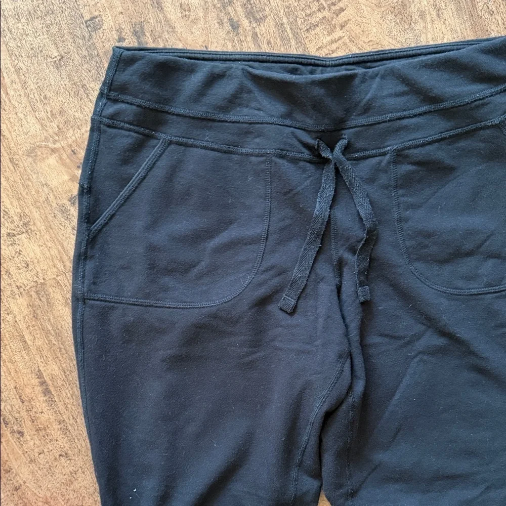 Black Drawstring Straight Pants small women’s